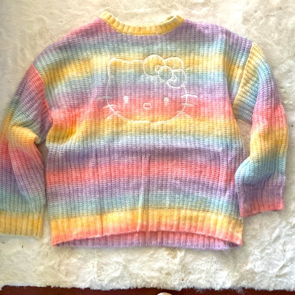 Hello Kitty x forever 21 knit sweater large